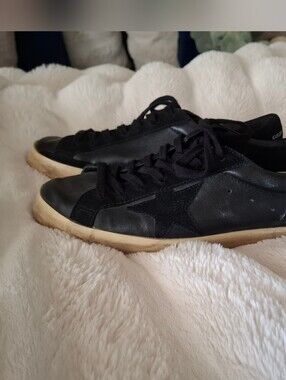 Golden Goose Super-Star Men's Black Leather & Suede Sneakers